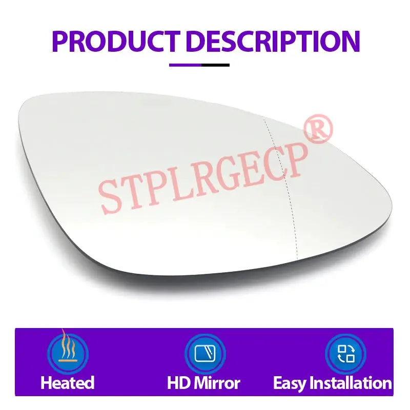 Passenger Rearview Side Mirror Lens Door Wing Mirrors Glass with Heating for Porsche Cayenne 958 92A Pre-facelift 2010-2014 by InterCyprus Trading Ltd