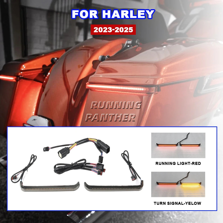 Zema profila LED sānu somu gaisma Harley Street Glide Road Glide ST 2023-2024