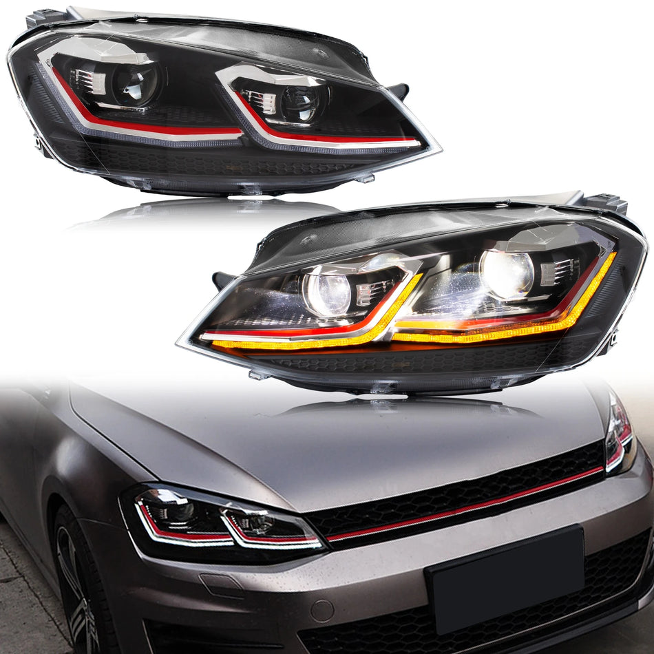 Volkswagen Golf VII LED Farlar, Ardışık Sinyal Lambaları, Projektör Lambaları