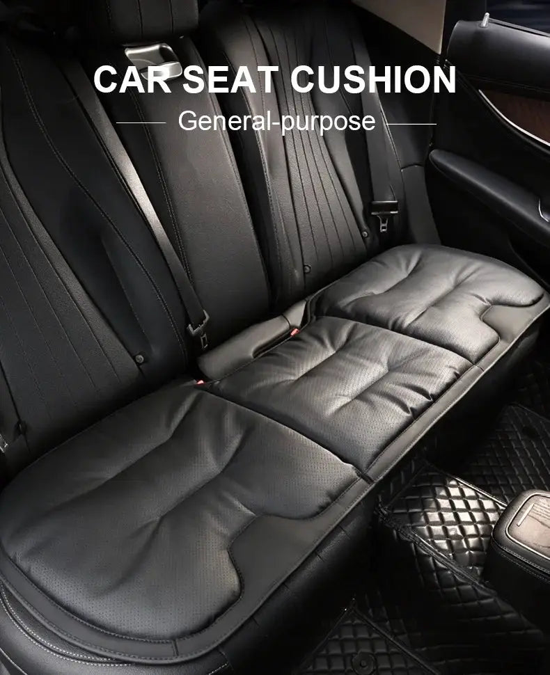 Vtear Universal Rear Seat Cushion PU Perforated Breathable Pad Car Bench Protector Soft Cotton Filled Mat All Weather Accessory by InterCyprus Trading Ltd