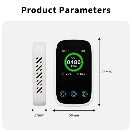 3 In 1 Air Quality Meter CO2 Temp Humidity &ndash; Voice Alarm