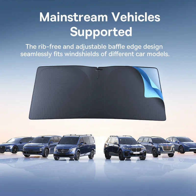 Baseus GoTrip DT1 Rib-free Folding Car Windshield Sunshade - UPF2000+ UV Protection