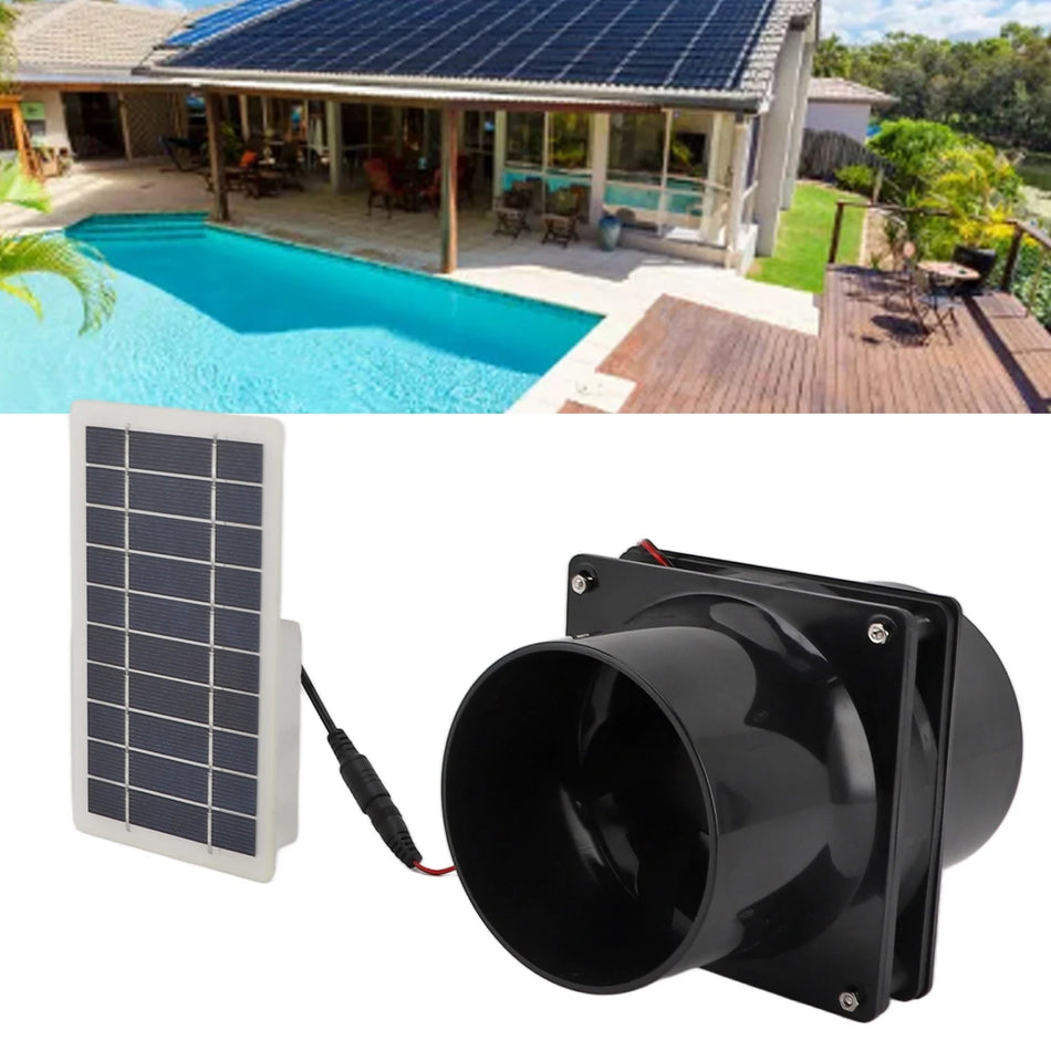 Solar Fan Ventilator ABS 10W 12V - Efficient Cooling Default Title