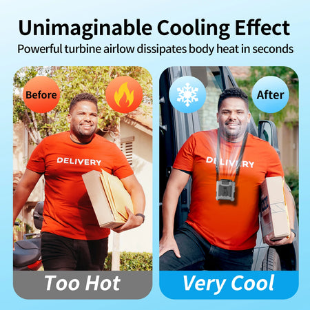 Socoolfan 20000mAh &ndash; Powerful Portable Neck Fan with Power Bank