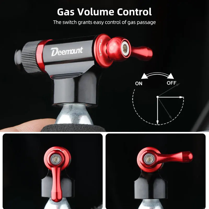 Bicycle CO2 Nozzle &ndash; Quick Inflation for Schrader and Presta Valves