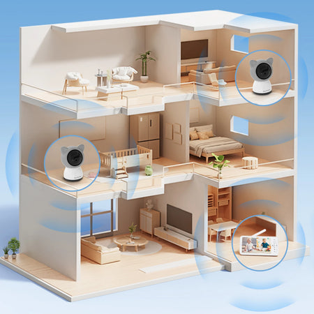 Babystar 5-Inch LCD Baby Monitor &ndash; Dual Camera Split Screen Support