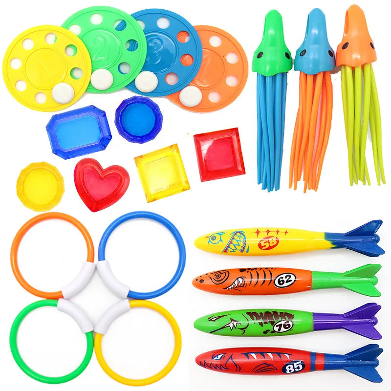 Swimming Diving Toys Set &ndash; Engaging Pool Treasure Hunt Games