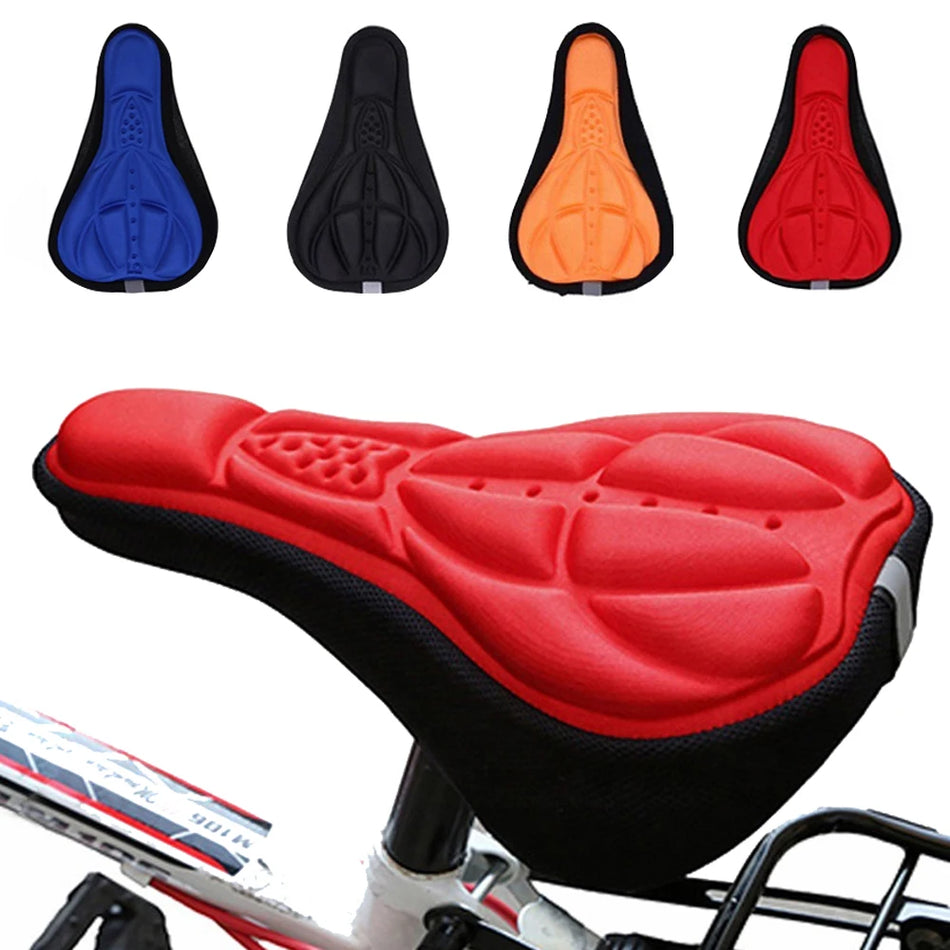 3D Soft Bicycle Saddle Cover with Thick Sponge Pad for MTB Mountain Bike