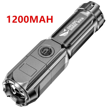 Telescopic Zoom Tactical Flashlight &ndash; Rechargeable LED B