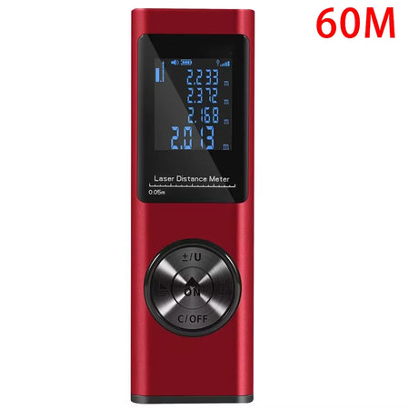 40M/60M Mini Smart Laser Distance Meter &ndash; USB Rechargeable Red 60m