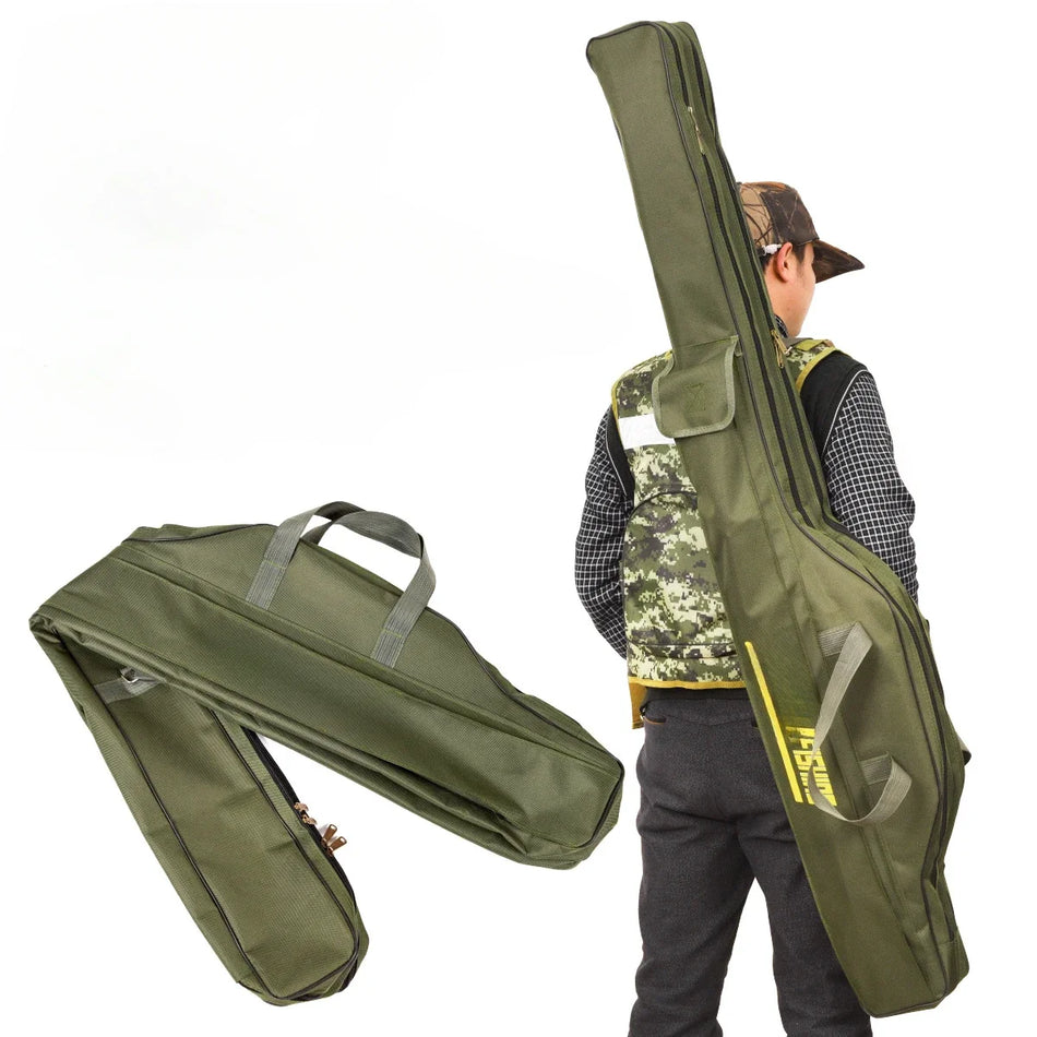 Faltbarer Canvas-Fischerrucksack mit großem Fassungsvermögen Angeltasche