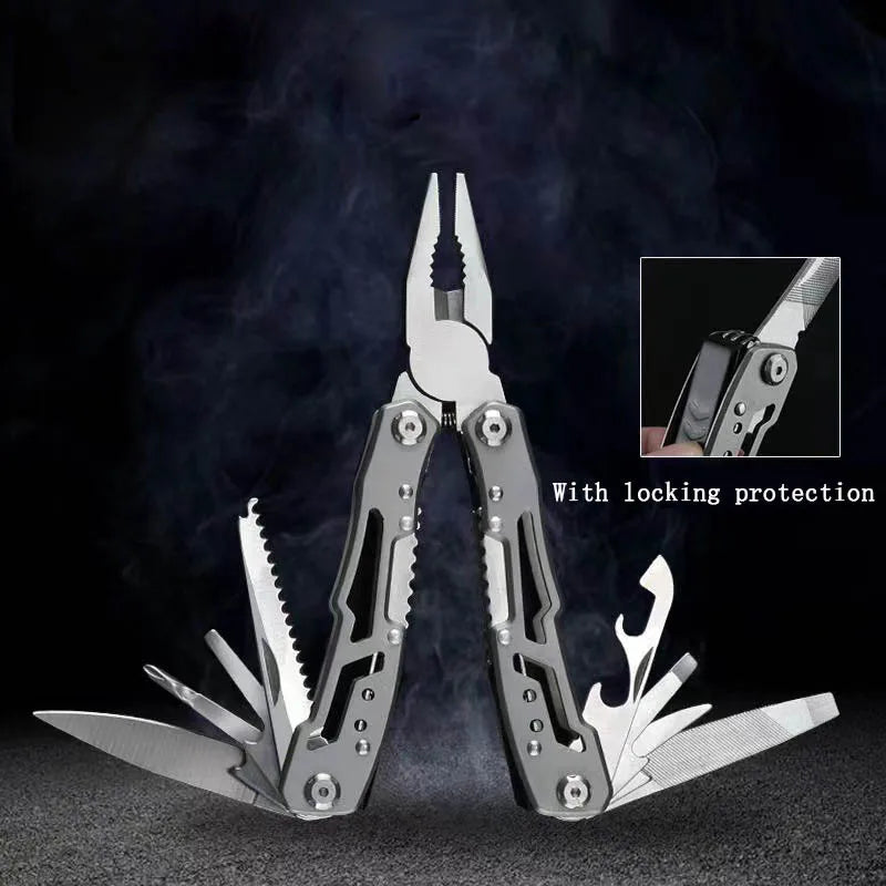 Pocket Mini Multitool Pliers with Knife and Screwdrivers