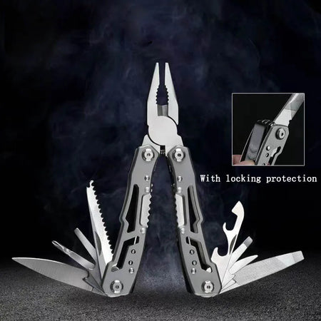 Pocket Mini Multitool Pliers with Knife and Screwdrivers