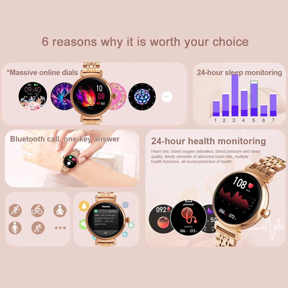 1.04 Inch AMOLED Screen Fashion Ladies Smart Watch &ndash; Always On Display