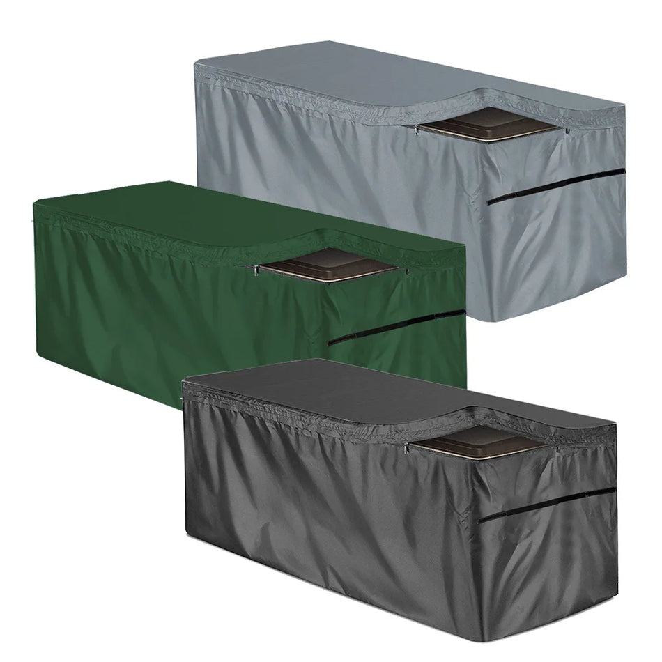 Väliterrassi kasti kate 210D Oxfordi kangas must hall roheline