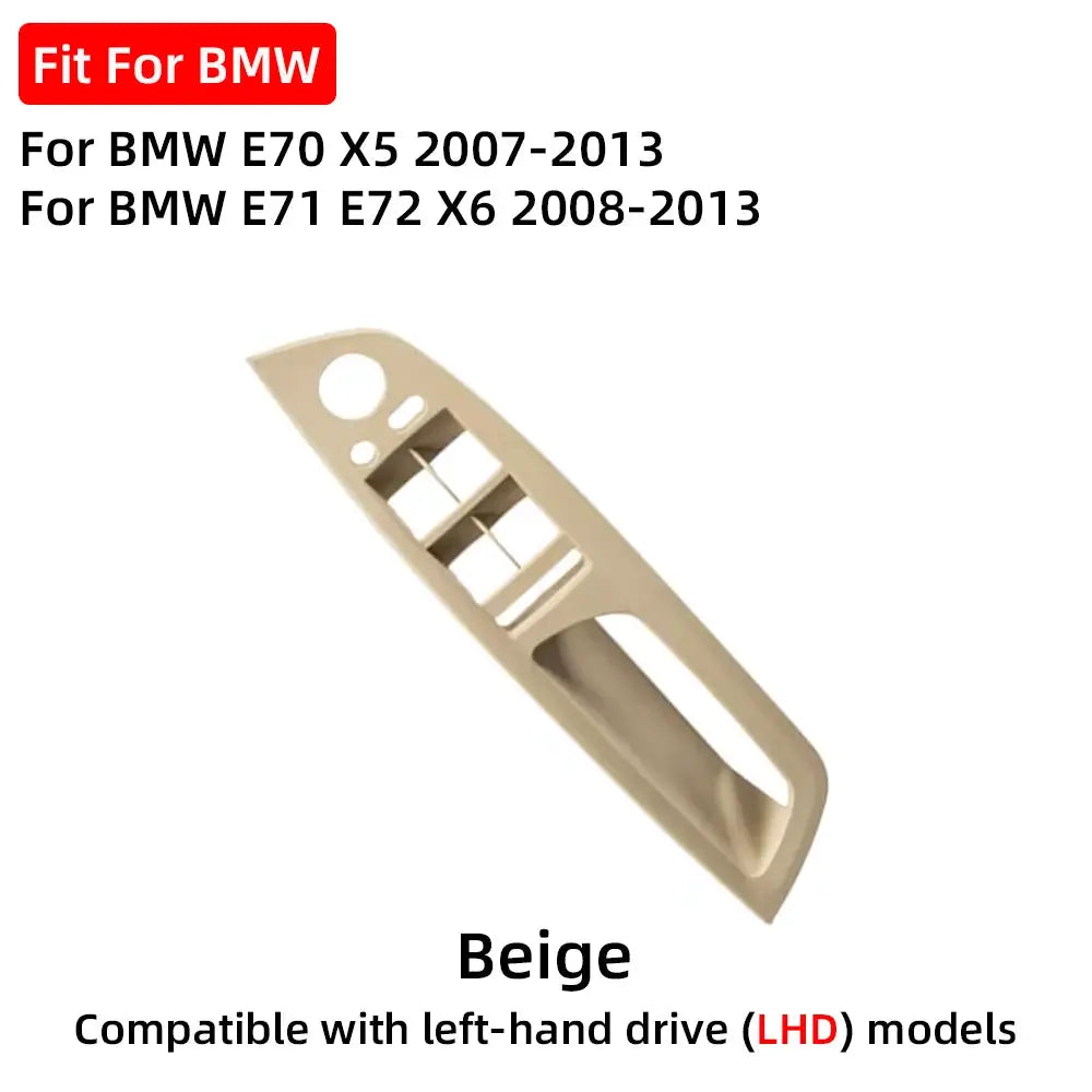 E70 E71 LHD RHD Car Interior Door Pull Handle Inner Armrest Panel Trim Cover Replacement For BMW X5 X6 E70 E71 E72 2007-2013 by InterCyprus Trading Ltd