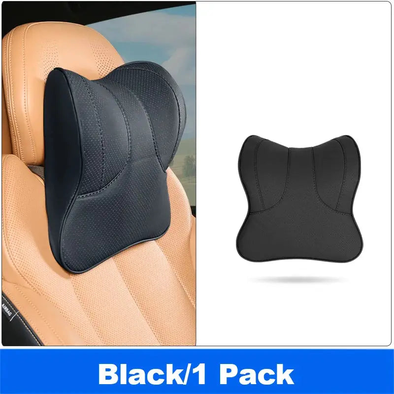 Vtear Universal Car Neck Support Pillow Memory Foam Headrest Cushion Slow Rebound PU Perforated Breathable Interior Accessories by InterCyprus Trading Ltd