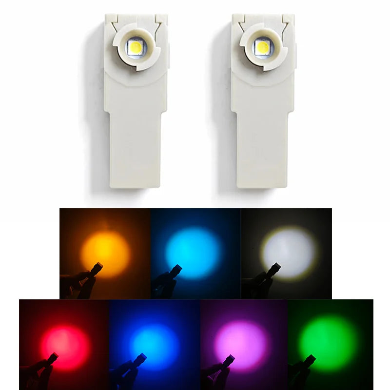 2Pcs LED Interior Light For Toyota Mazda Subaru Yaris Camry Corolla Cross Decorative Foot Light Illuminator Connector