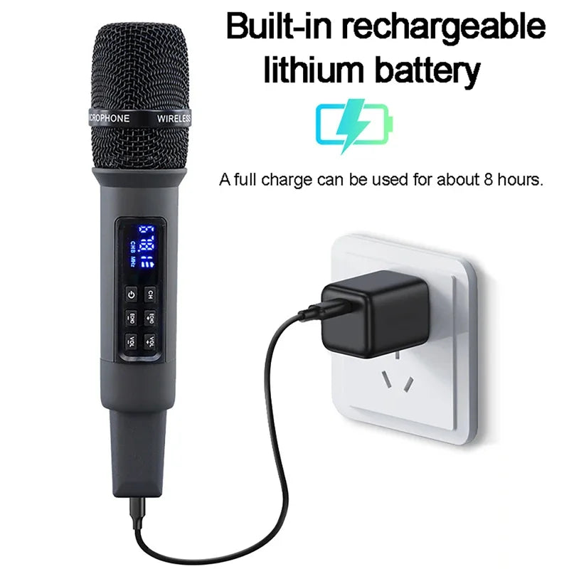 UHF Wireless Karaoke Microphone Bluetooth Receiver &ndash; Reverb