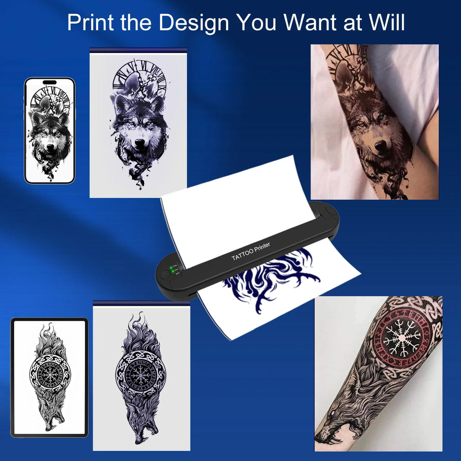 ATS886 &ndash; Wireless Tattoo Transfer Printer For iOS Android