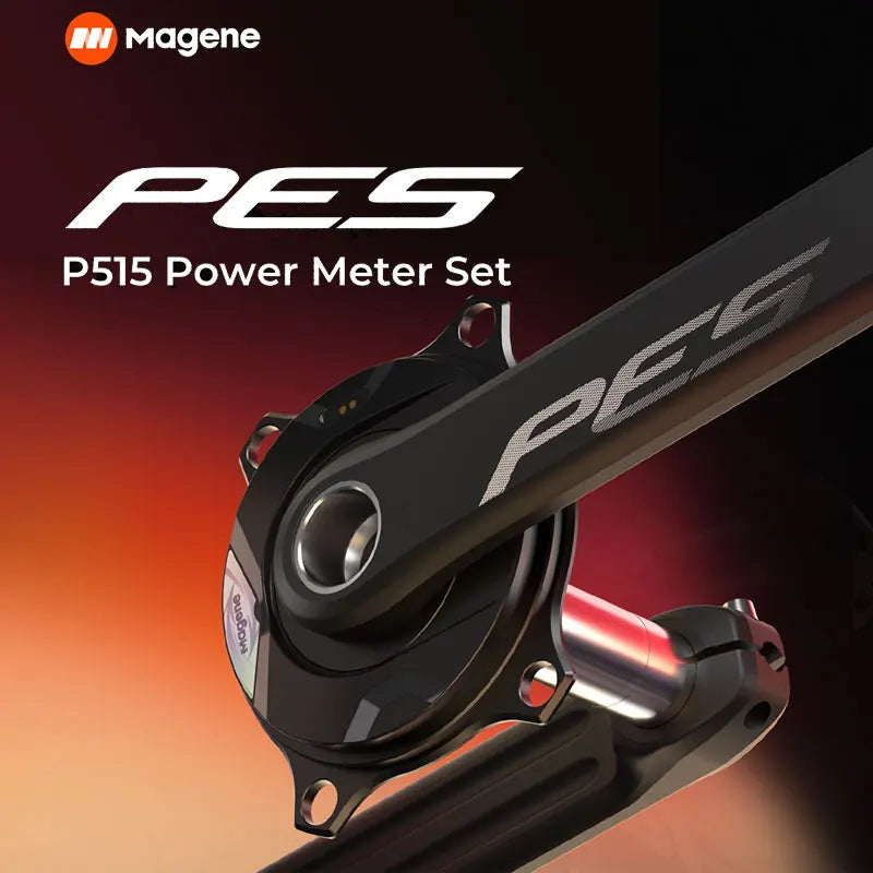 Magene PES P515 Juego de medidor de potencia 110BCD plato de pedal de 24mm para Shimano SRAM