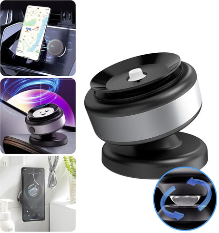 CrownQu Car Display Phone Holder &ndash; 360 Degree Rotation with Strong Magnetic Grip