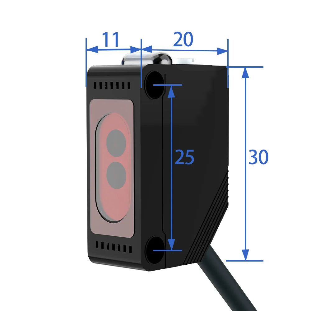 GTRIC E3Z-D61 Diffuse Reflection Photoelectric Sensor NPN PNP 12-24VDC Square Infrared Optical Switch Distance 30CM With Bracket