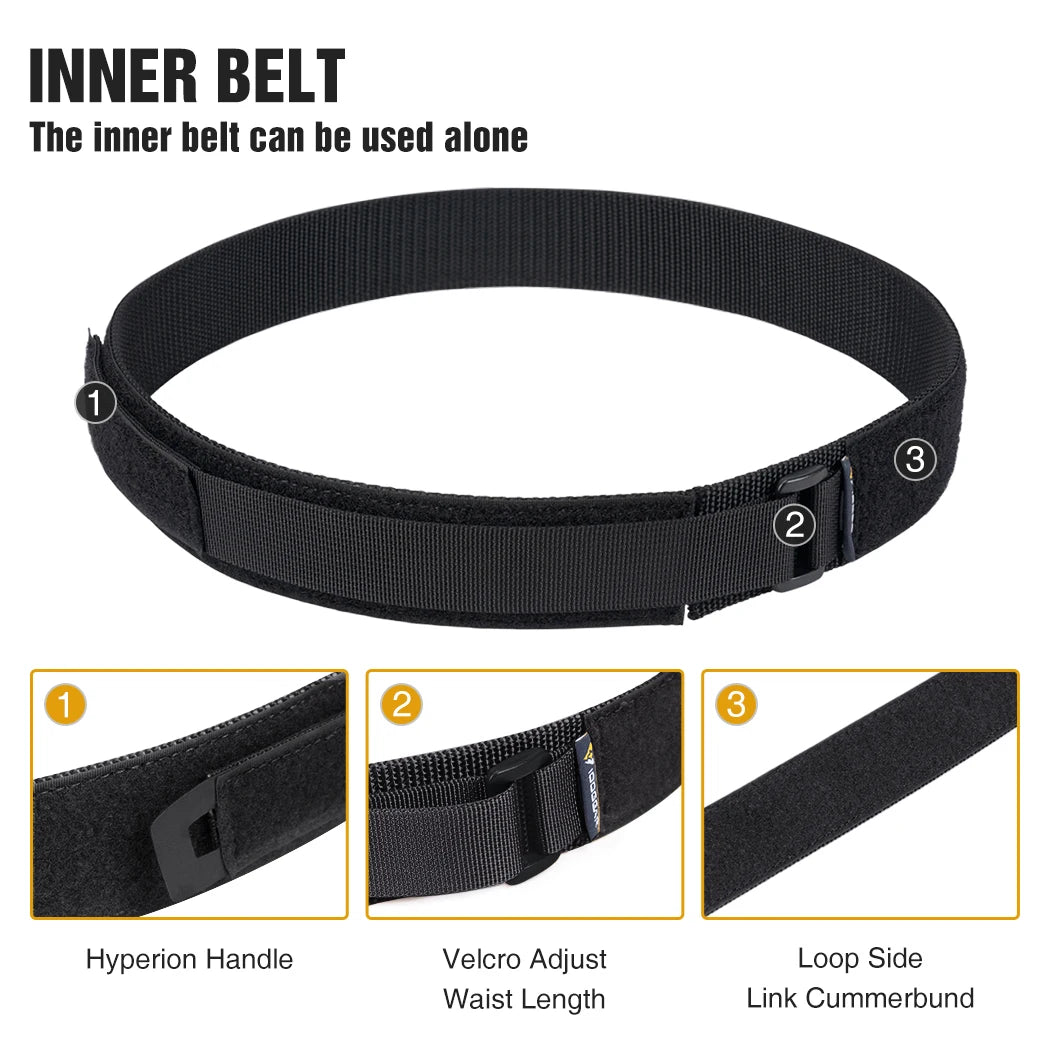 IDOGEAR Tactical Belt MOLLE 3424 &ndash; Inner Outer Belt Set