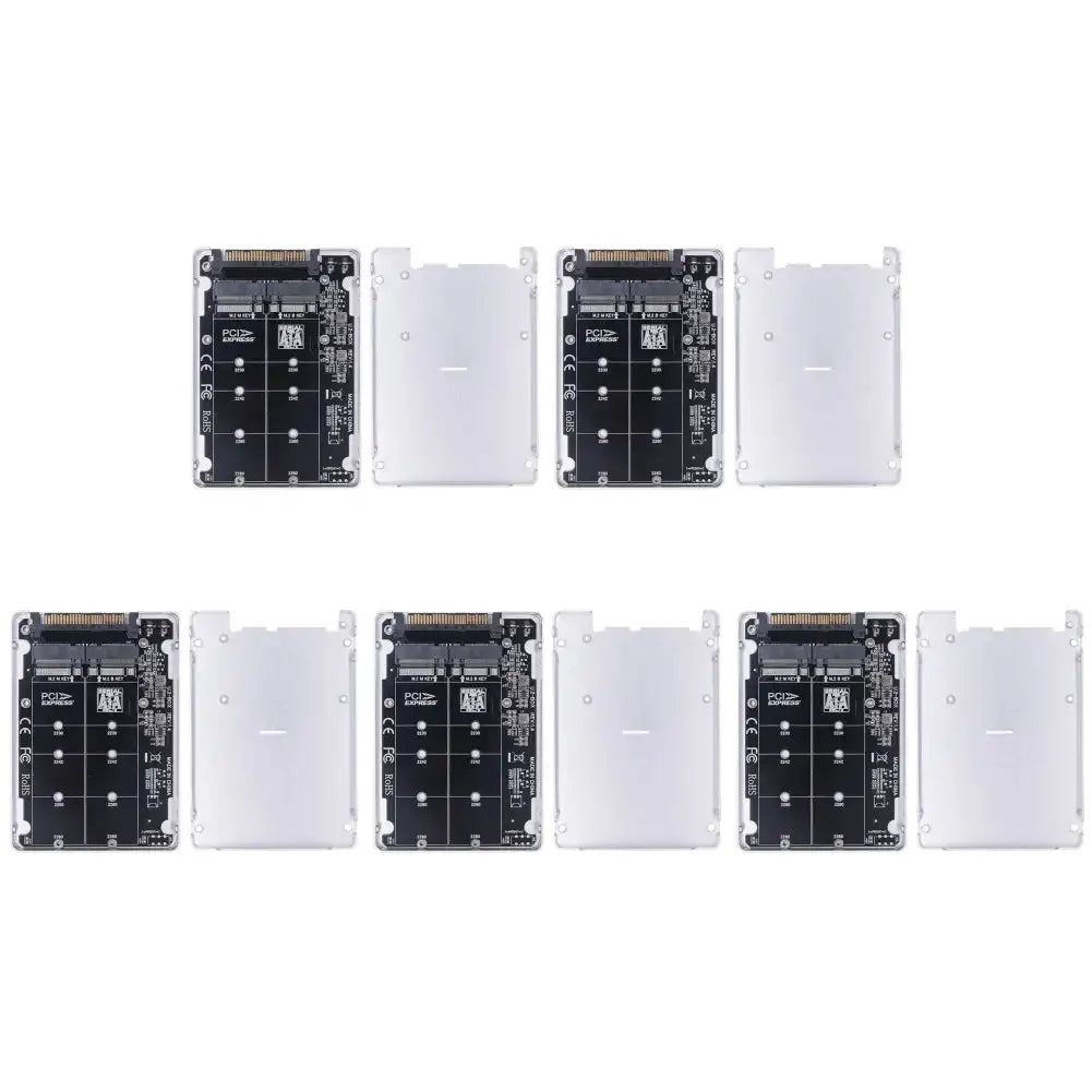 M.2 NVMe SATA To U.2 PCIe Adapter 2 In 1 NGFF SFF8639 5pcs With Case