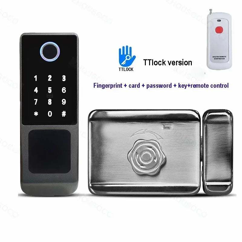 ZhouSoco Smart Fingerprint Waterproof Door Lock with Bluetooth &amp; WiFi Control C-2