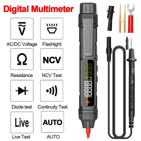 Kaemeasu Digital Multimeter NCV Non Contact Voltage Tester