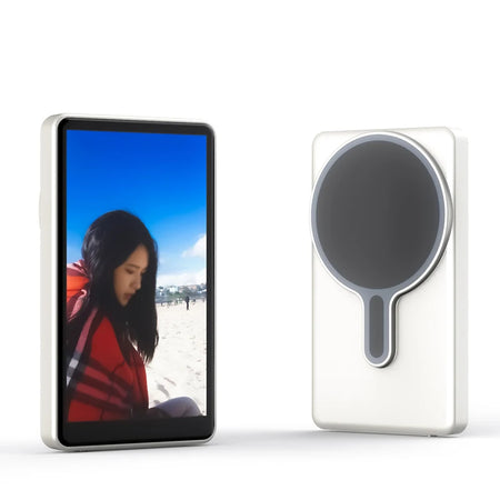 Wireless Magnetic Selfie Monitor &ndash; Strong Magnetic Hold White