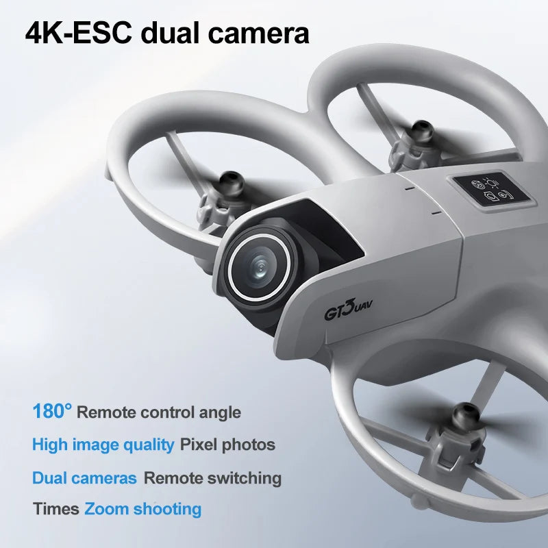 GT3 Mini RC Drone &ndash; Ultra Video 4K Dual Aerial HD Imaging