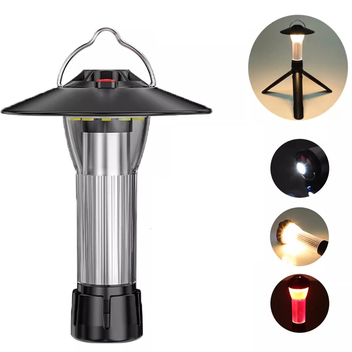 Outdoor Camping Lantern With Magnetic Base &ndash; Five Modes
