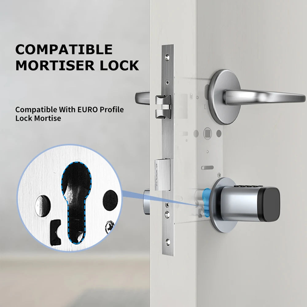 TTLock Tuya Smart Fingerprint Cylinder Lock V1 &ndash; Biometric