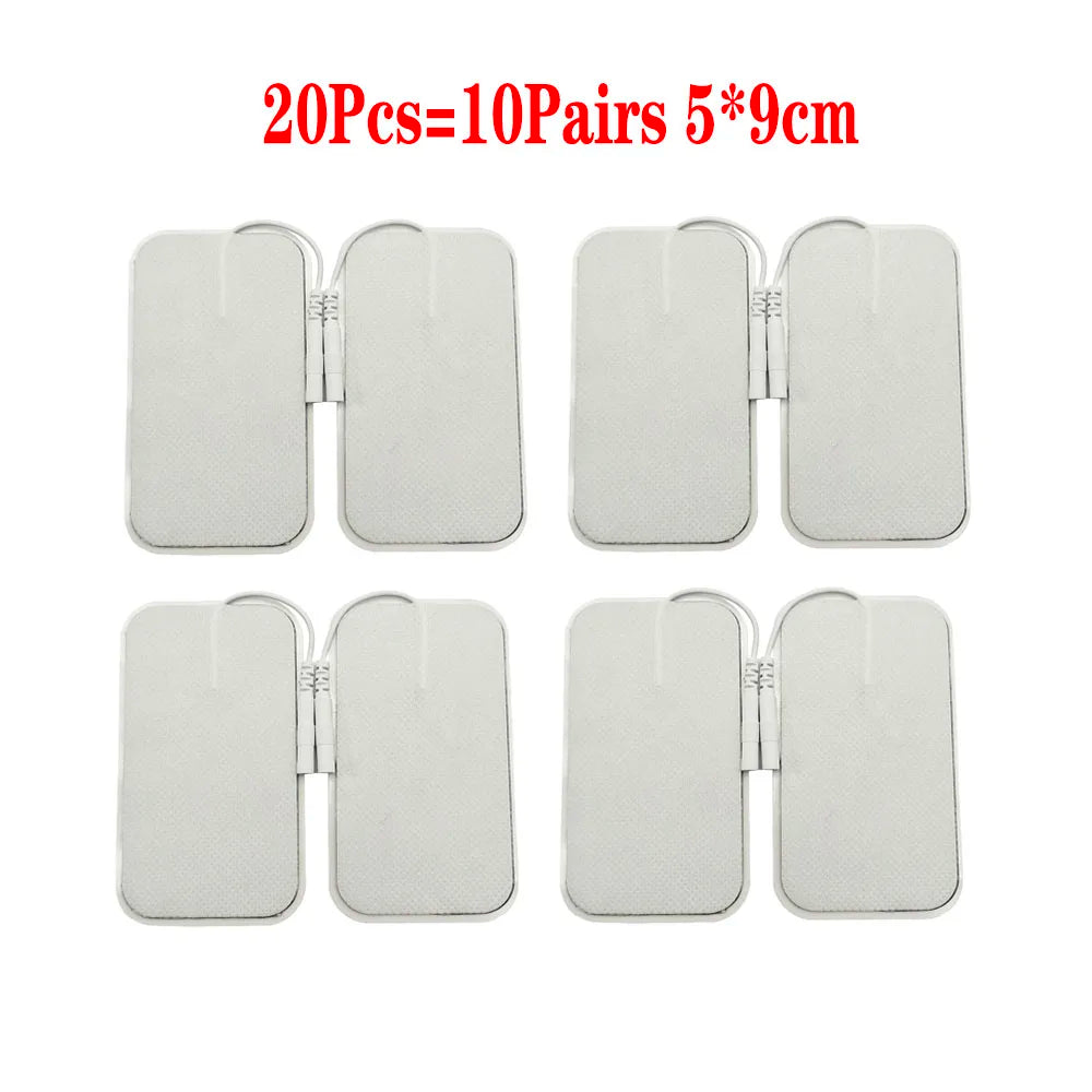 TENS EMS Electrode Pads &ndash; Self Adhesive Muscle Stimulator Deluxe 20PCs(10pairs)5x9cm