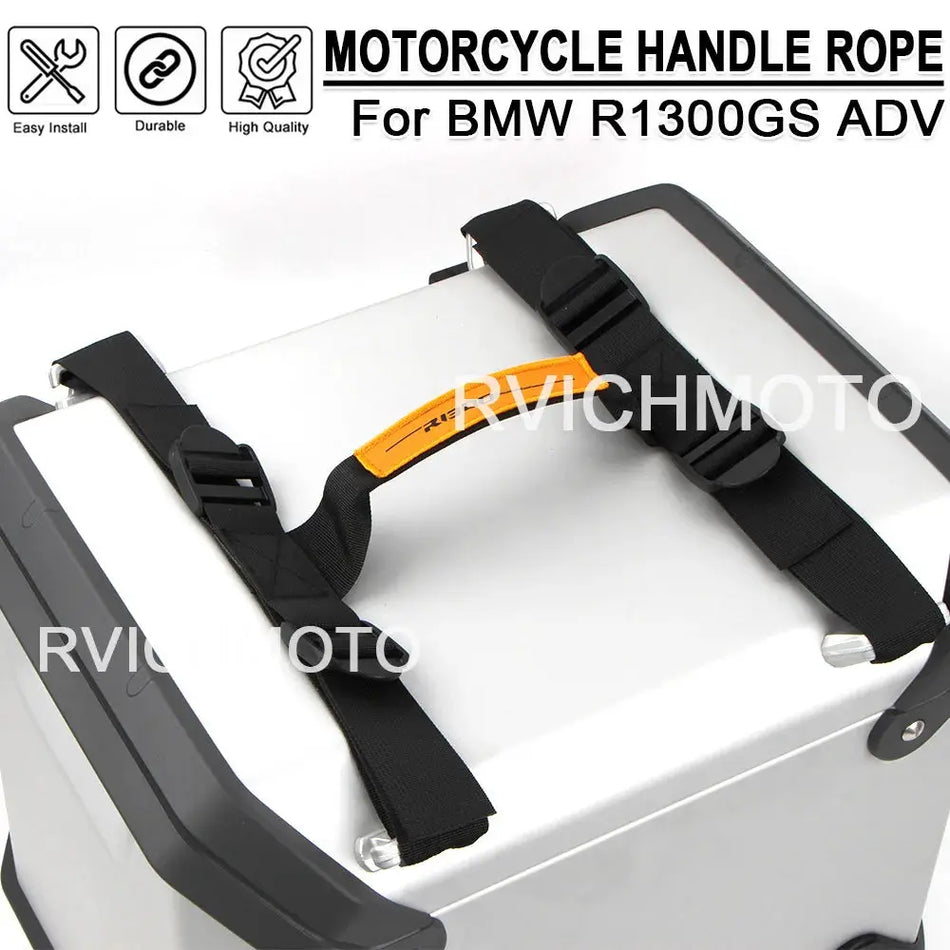 For BMW R1300GS ADV R1300 GSA R1300GS Adventure Motorcycle Handle Rope Panniers Side Box Top Case Straps Side Box Handle Strip by InterCyprus Trading Ltd