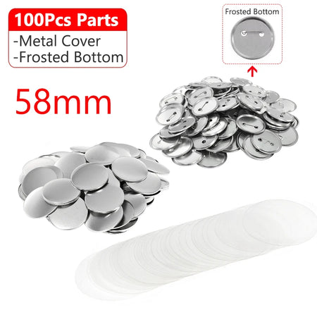 32mm 58mm 75mm Badge Button Mold &ndash; Interchangeable Dies