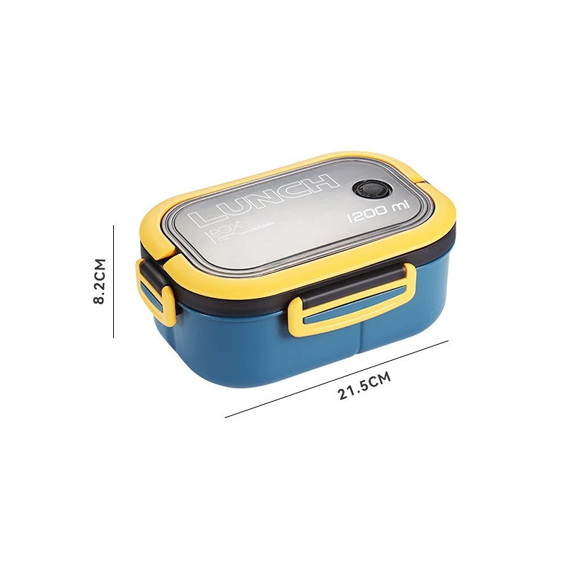 1200ML 2 Layer Bento Lunch Box &ndash; Leakproof And Portable blue / 5 / 2|1200ml