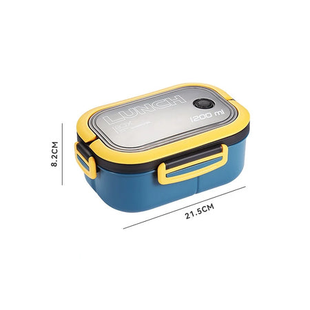 1200ML 2 Layer Bento Lunch Box &ndash; Leakproof And Portable blue / 5 / 2|1200ml