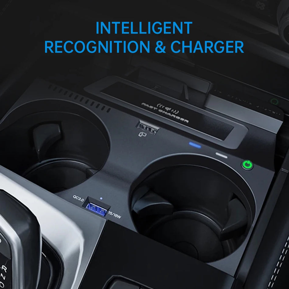 Tapis de chargement sans fil Charge rapide Qi pour BMW Série 5 6 G30 G32 G38