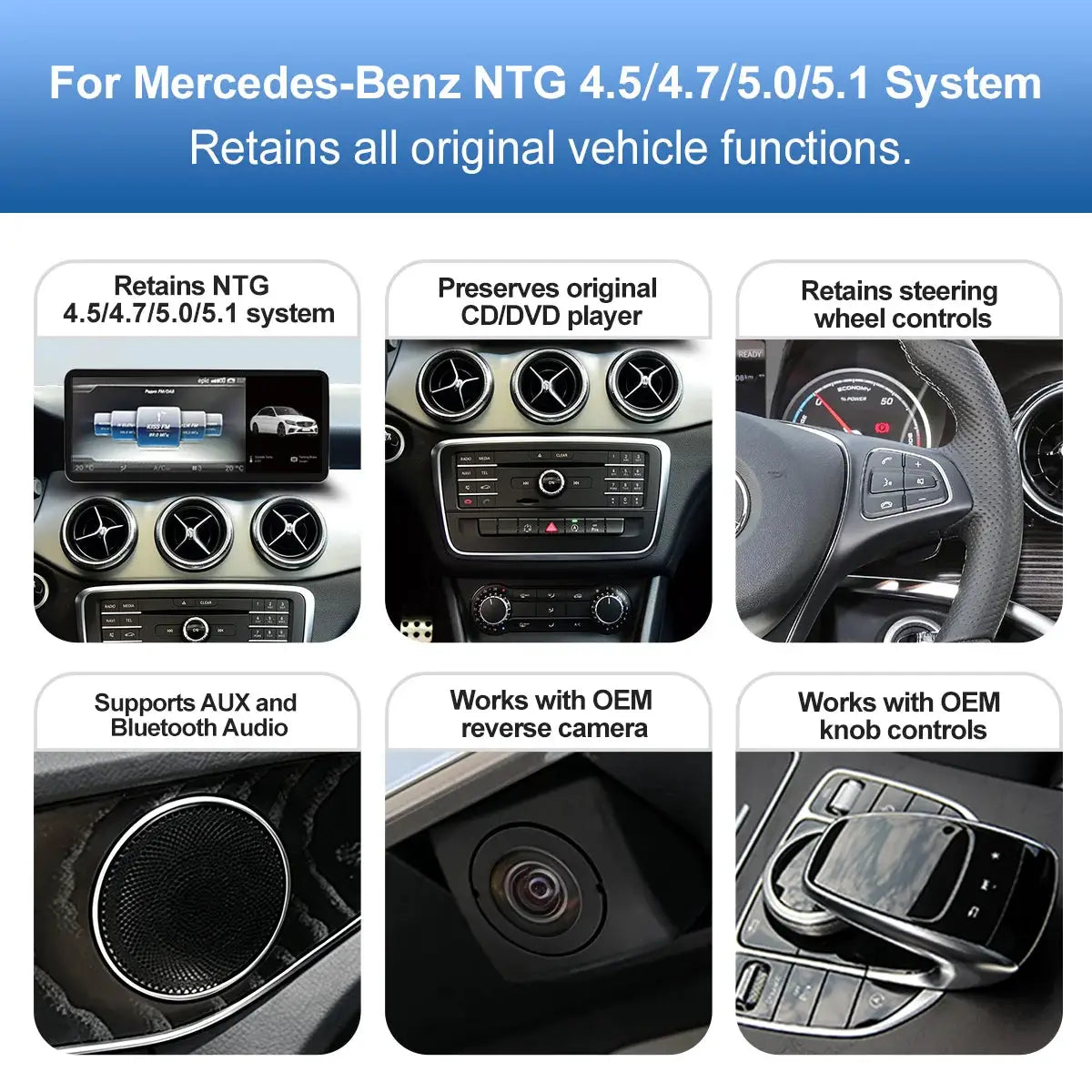 12.3" Ultra Thin Touch Multimedia Screen Wireless CarPlay For Mercedes Benz GLA CLA GLC GLK W205 W176 C117 With Android Auto BT by InterCyprus Trading Ltd