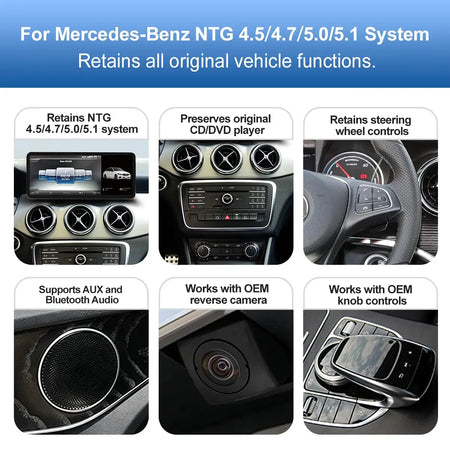 12.3" Ultra Thin Touch Multimedia Screen Wireless CarPlay For Mercedes Benz GLA CLA GLC GLK W205 W176 C117 With Android Auto BT by InterCyprus Trading Ltd