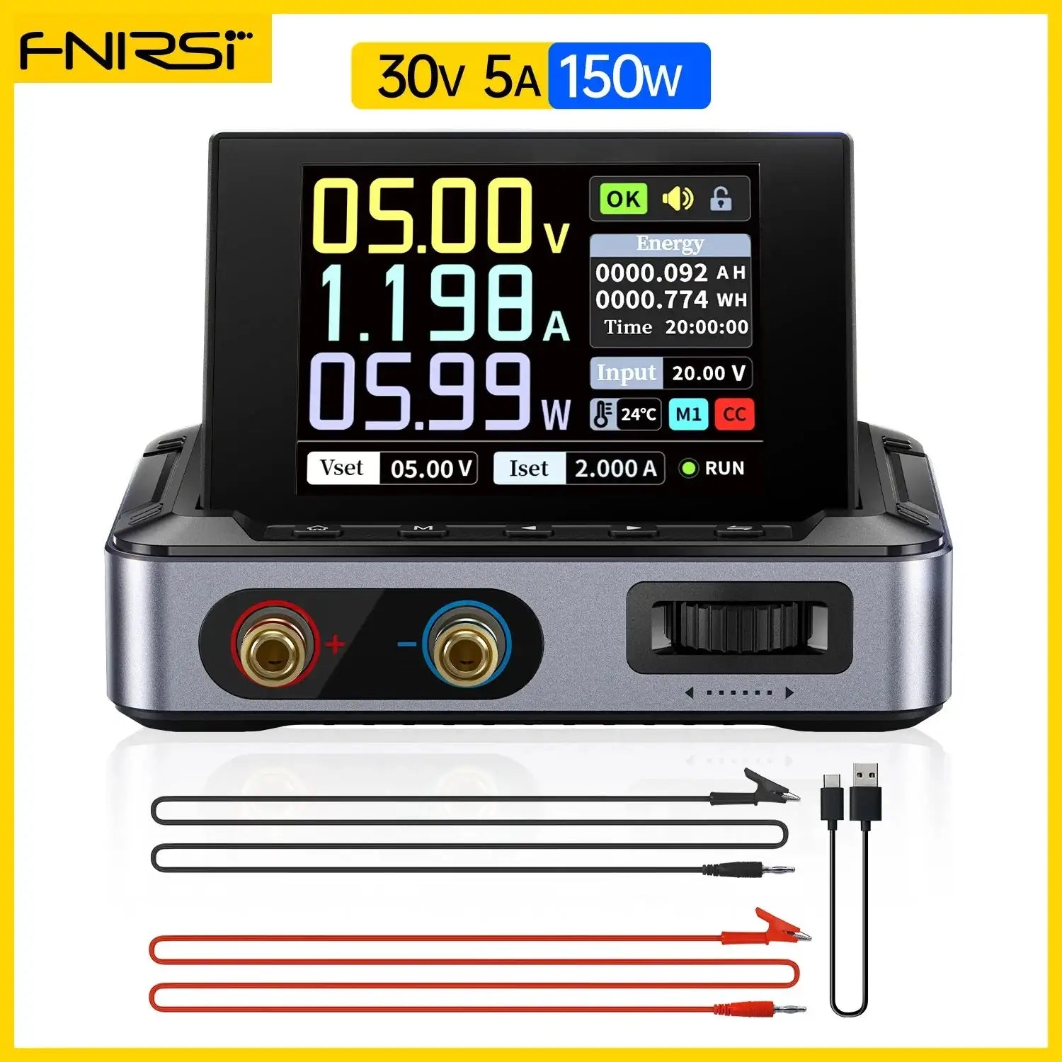 FNIRSI DPS 150 Programmable CNC DC Power Supply 30V 5A DPS-150