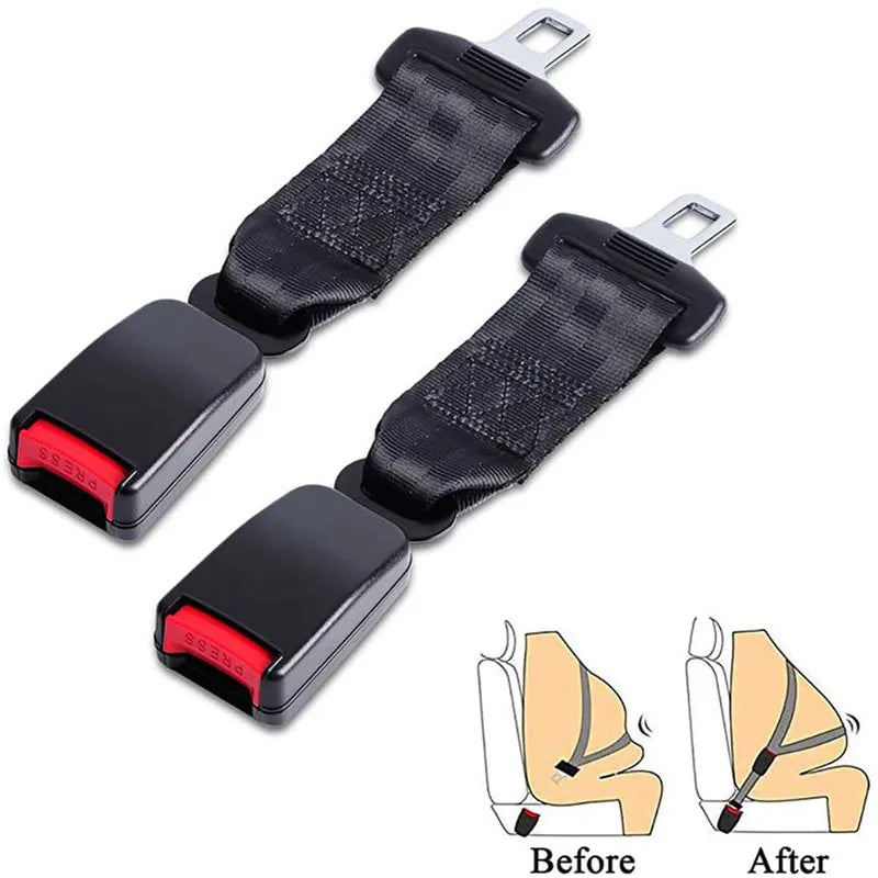 Universal Car Seat Belt Extension 23cm Plug Buckle For Child Safety