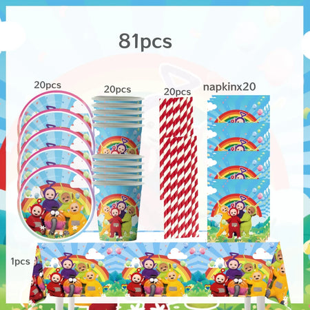 Tinky Winky Birthday Party Decoration Set BPXZZ-81PCS