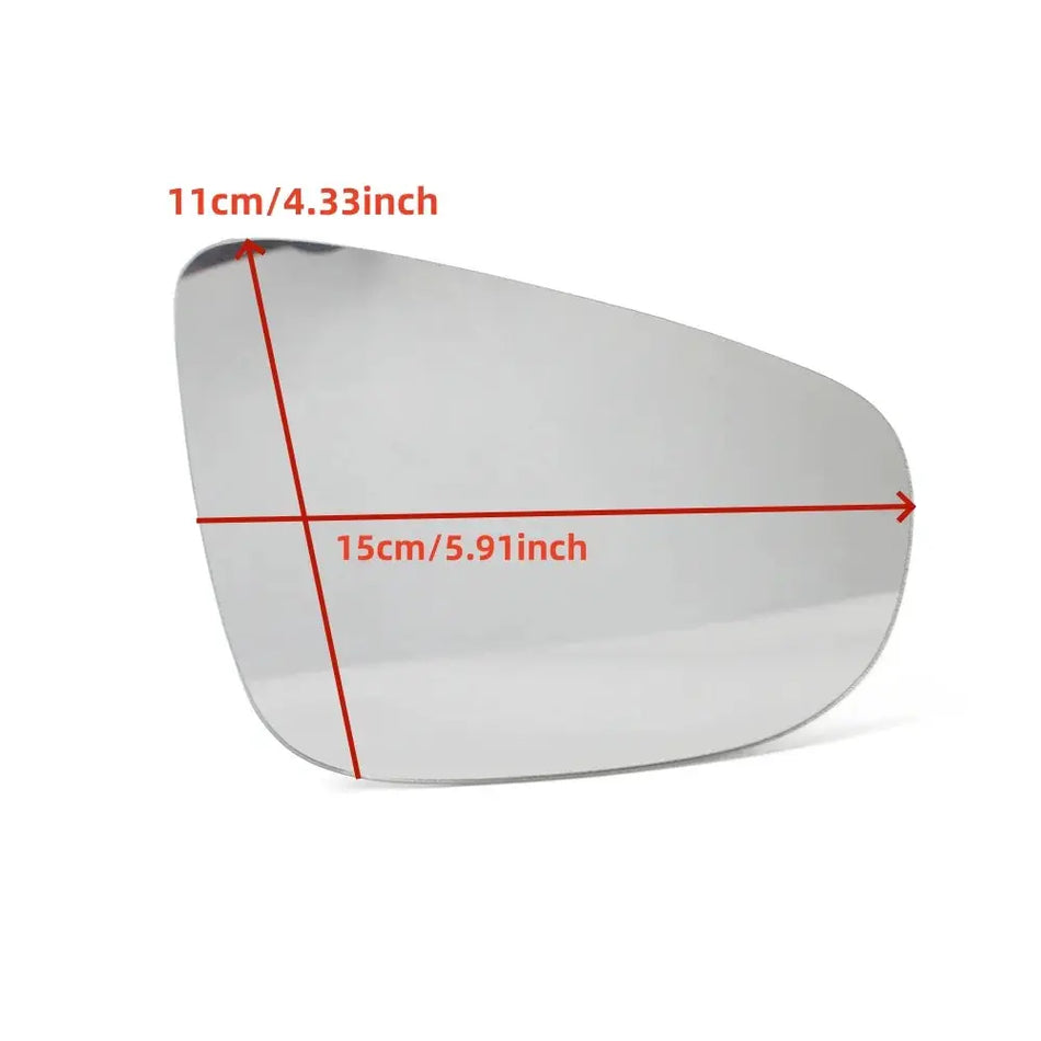 Heated Wide Angle Side Mirror Glass For VW Golf GTI MK6 2009-2012 by InterCyprus Trading Ltd