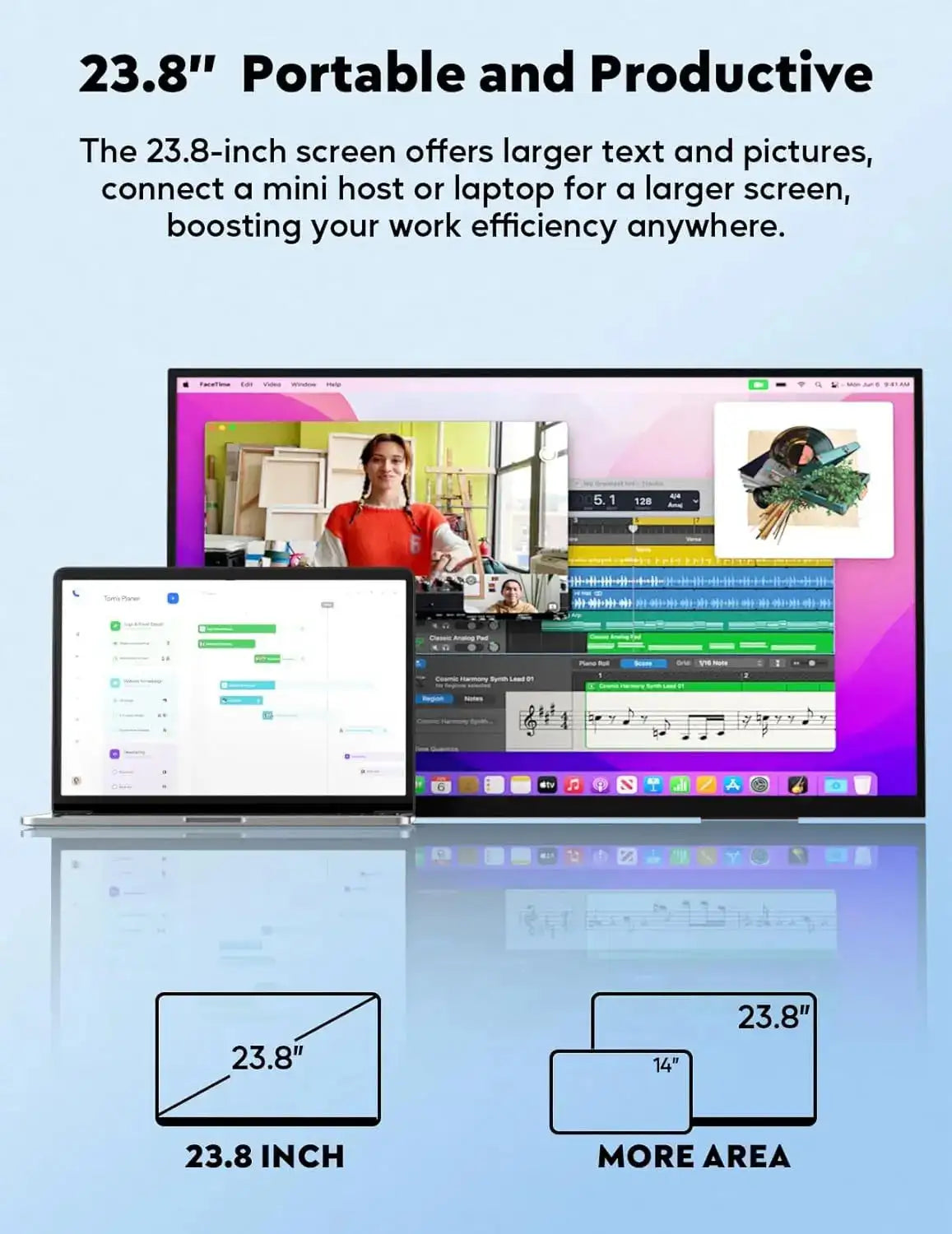 UPERFECT 24 Inch Gaming Monitor &ndash; Ultra Smooth 120Hz Display