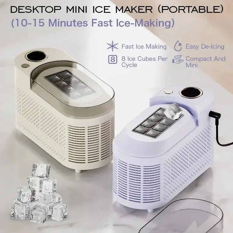 Portable Cube Ice Maker For Home Office Car 12V 110V 220V