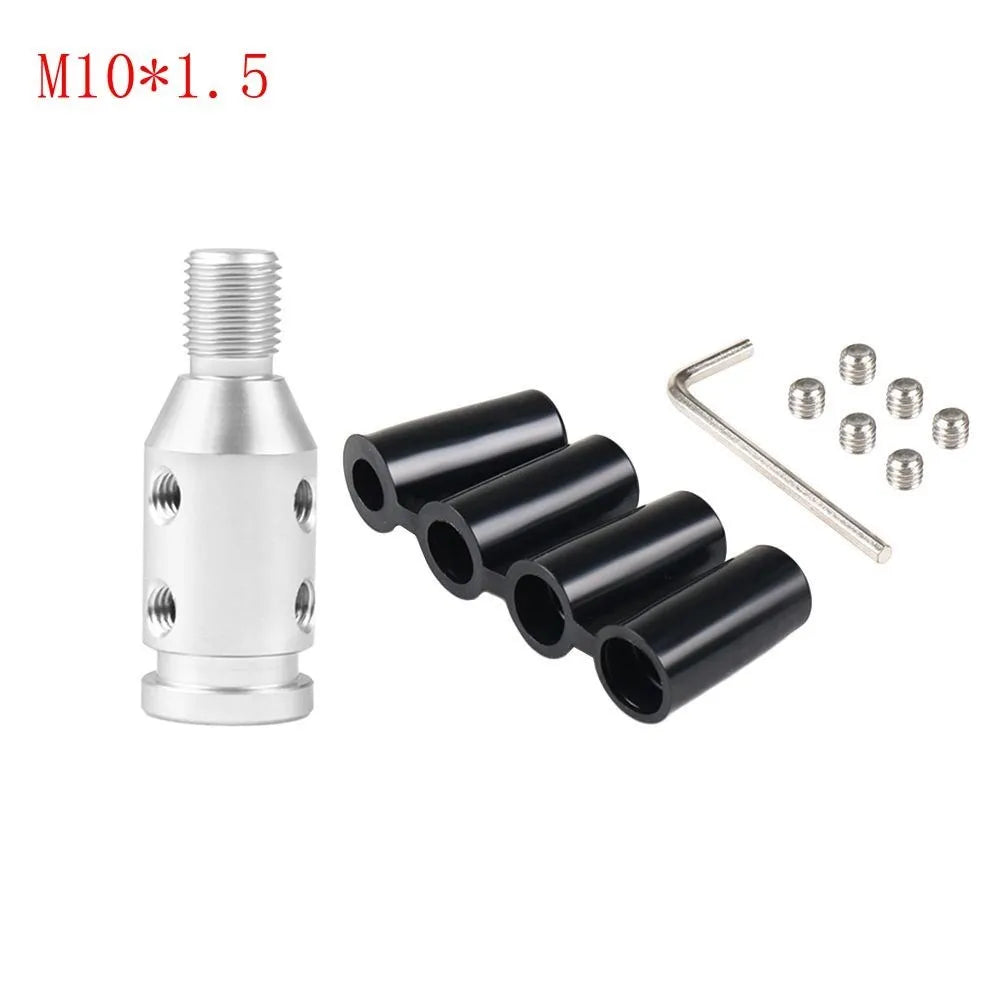 Car Shift Knob Adapter Universal Aluminum Alloy Gear Shift Knob Adapter for Non-Threaded Manual Shifters M12x1.25 M10x1.5 by InterCyprus Trading Ltd